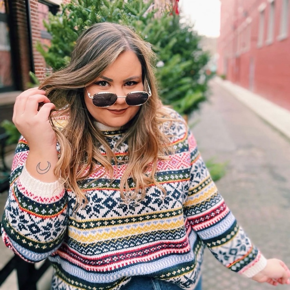 Colorful Fair Isle Women's Sweater